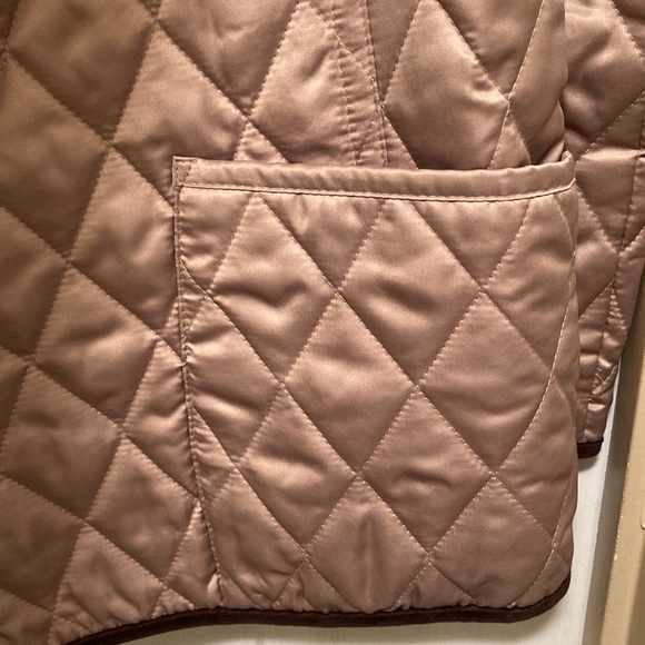 Charter Club Woman Size 1X Gold Quilted Jacket with Leopard Print Lining - Picture 5 of 10